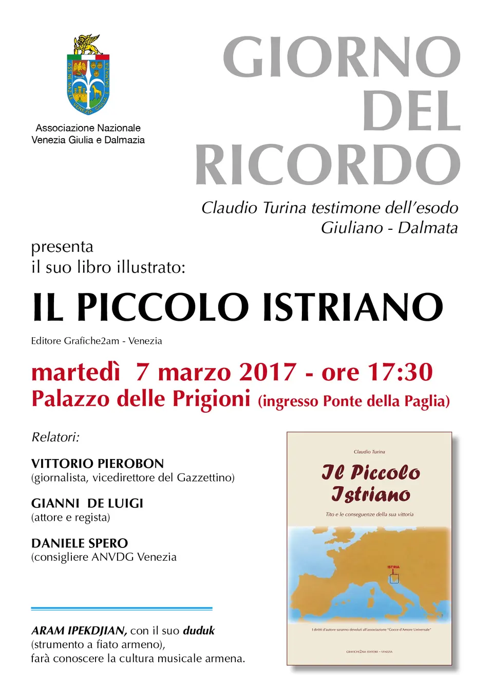 Invito presentazione del libro Il Piccolo Istriano, foto 3 di 3